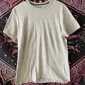 Plain Grey Casual Tee Shirt